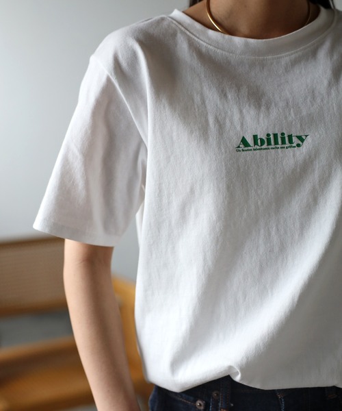 Bonjour Sagan(ボンジュールサガン)の「AbilityロゴTシャツ(Tシャツ/カットソー・レディース・ブラック/グリーン・FREE)」の22枚目の写真