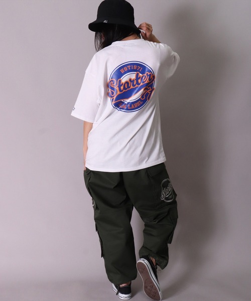 STARTER BLACK LABEL(スターターブラックレーベル)の「(YO)【STARTER BLACK LABEL】サークル ロゴ Tシャツ(Tシャツ/カットソー・メンズ・ブラック/ホワイト・MEDIUM/LARGE/X-LARGE)」の11枚目の写真