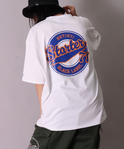 STARTER BLACK LABEL(スターターブラックレーベル)の「(YO)【STARTER BLACK LABEL】サークル ロゴ Tシャツ(Tシャツ/カットソー・メンズ・ブラック/ホワイト・MEDIUM/LARGE/X-LARGE)」の12枚目の写真