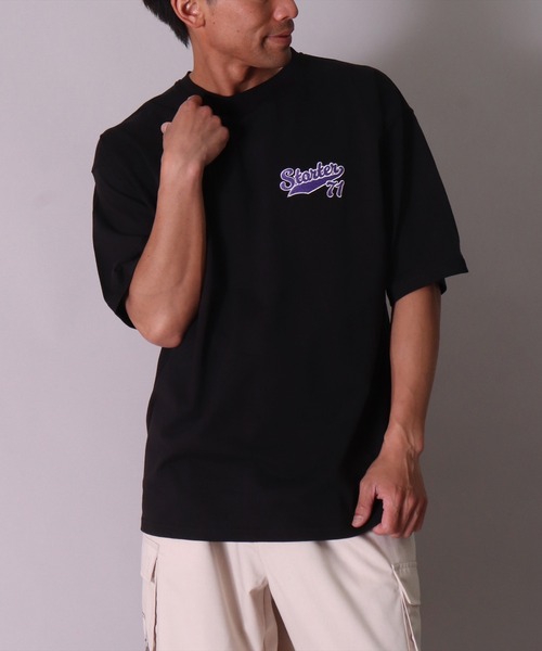 STARTER BLACK LABEL(スターターブラックレーベル)の「(YO)【STARTER BLACK LABEL】サークル ロゴ Tシャツ(Tシャツ/カットソー・メンズ・ブラック/ホワイト・MEDIUM/LARGE/X-LARGE)」の14枚目の写真