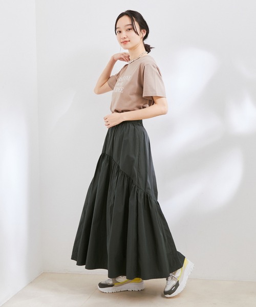 VIS（ビス）の「【洗える】デザイン切替フレアスカート（スカート・レディース・ブルー系その他6/ベージュ系その他/チャコールグレー・S/M）」の15枚目の写真