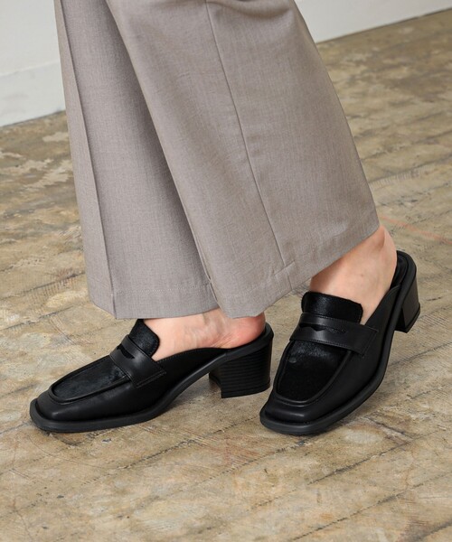 Ray BEAMS（レイビームス）の「Ray BEAMS / ペニー ローファー ミュール（その他シューズ・レディース・クリーム/ブラック・23.0cm/23.5cm/24.0cm/24.5cm/25.0cm）」の11枚目の写真