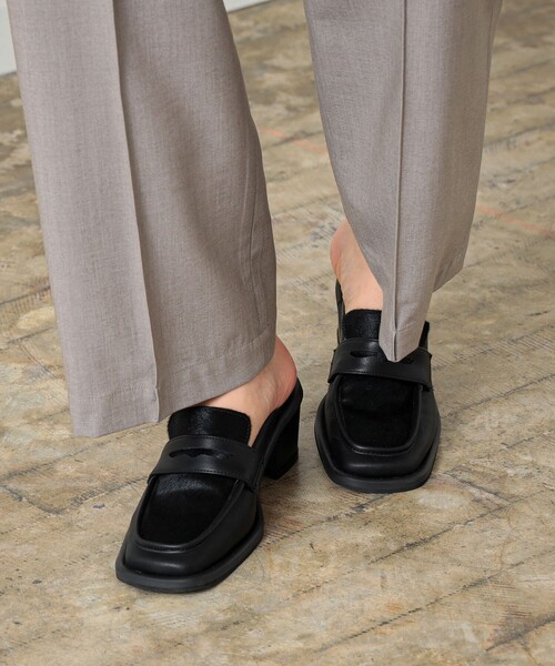 Ray BEAMS（レイビームス）の「Ray BEAMS / ペニー ローファー ミュール（その他シューズ・レディース・クリーム/ブラック・23.0cm/23.5cm/24.0cm/24.5cm/25.0cm）」の21枚目の写真