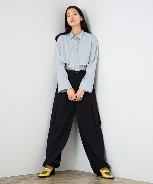 Ray BEAMS（レイビームス）の「Ray BEAMS / ペニー ローファー ミュール（その他シューズ・レディース・クリーム/ブラック・23.0cm/23.5cm/24.0cm/24.5cm/25.0cm）」の14枚目の写真