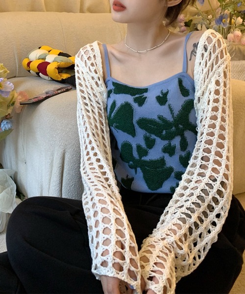 aimoha(アイモハ)の「サガラ刺繍キャミソール トップス (SS)(キャミソール・レディース・ピンク/ブラック・FREE)」の17枚目の写真
