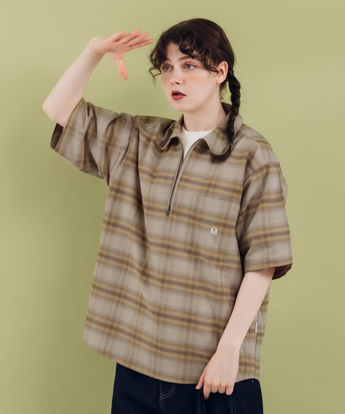 MUHET（ミュエータ）の「ハーフジップシャツ（シャツ/ブラウス）」 - WEAR