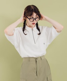 ハーフジップシャツ