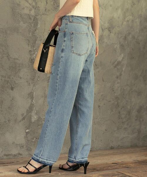 coen（コーエン）の「ストレートダメージデニムパンツ（デニムパンツ・レディース・ライトブルー/ホワイト・M/S/L）」の11枚目の写真