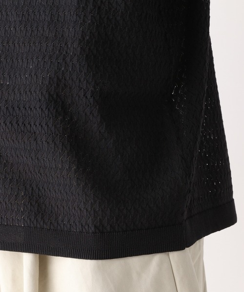 RAGEBLUE（レイジブルー）の「透かし編み/リンクスニットシャツ（シャツ/ブラウス・メンズ・ホワイト/ブラック/オレンジ・MEDIUM/LARGE）」の18枚目の写真