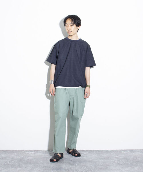 ジ*ー様 MONCLER ダークグレー 半袖シャツ 裾ドローストリング GLOSTER（グロスター）の「【GLOSTER/グロスター】AIR-RIP