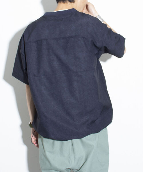 GLOSTER(グロスター)の「【GLOSTER/グロスター】AIR-RIP クルーネックTシャツ 裾ドローコード ドローストリング(Tシャツ/カットソー・メンズ・グレー/ネイビー/ベージュ・S/L/M)」の11枚目の写真
