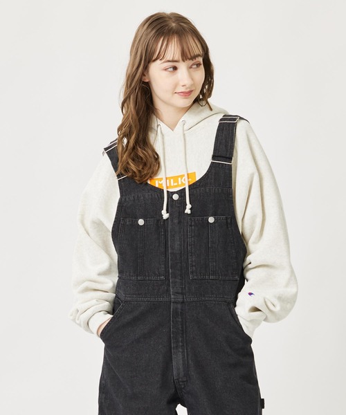 MILKFED.（ミルクフェド）の「MILKFED.ⅹCHAMPION SWEAT HOODIE（パーカー・レディース・オートミール/アッシュ/ブラック/バーガンディー/ブルー・M/S）」の12枚目の写真