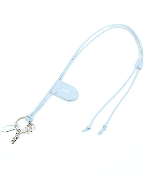 Beau're(ヴュレ)の「【BEAURE】レザー モバイル&マスクストラップ ショルダー B-23114(スマホグッズ・レディース・ベージュ/ブラック/シルバー/イエロー/ブルー/ライトパープル・FREE)」の3枚目の写真