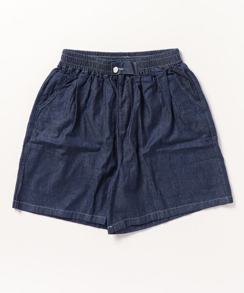 MAISON BREEZE(メゾンブリーズ)の「【MAISON BREEZE】ワイドデニムショートパンツ KNF019(その他パンツ・レディース・ネイビー/サックスブルー・FREE)」の5枚目の写真