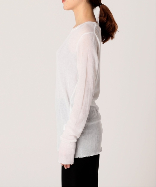 AP STUDIO(エーピーストゥディオ)の「《追加2》シアーリブTシャツ(Tシャツ/カットソー・レディース・ブラック・FREE)」の9枚目の写真