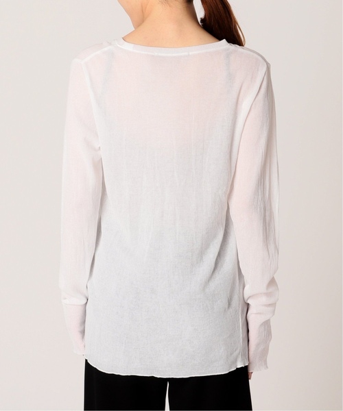 AP STUDIO(エーピーストゥディオ)の「《追加2》シアーリブTシャツ(Tシャツ/カットソー・レディース・ブラック・FREE)」の10枚目の写真