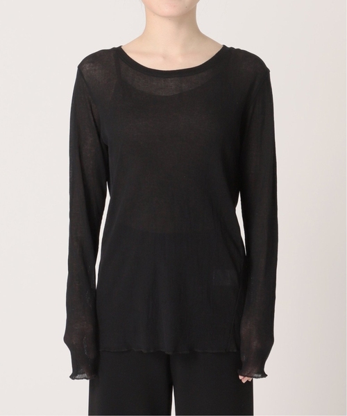 AP STUDIO(エーピーストゥディオ)の「《追加2》シアーリブTシャツ(Tシャツ/カットソー・レディース・ブラック・FREE)」の19枚目の写真