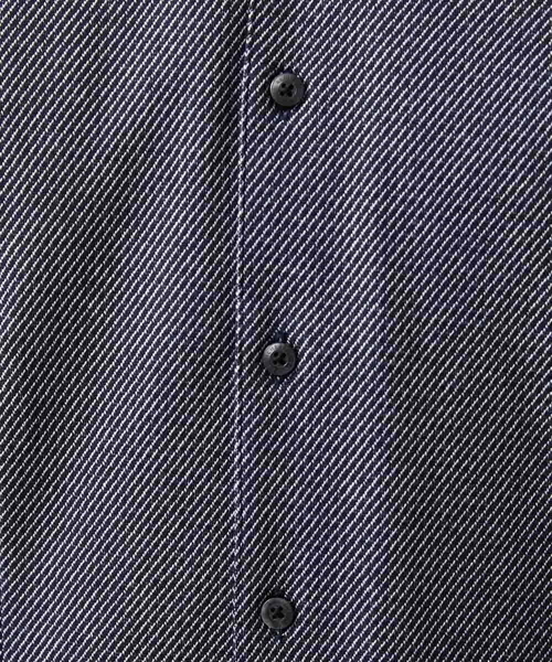 MICHEL KLEIN HOMME   （ミッシェルクランオム）の「《日本製》ストレッチラッセル半袖シャツ（シャツ/ブラウス・メンズ・ネイビー/ラベンダー/ホワイト・MEDIUM/LARGE/X-LARGE）」の11枚目の写真