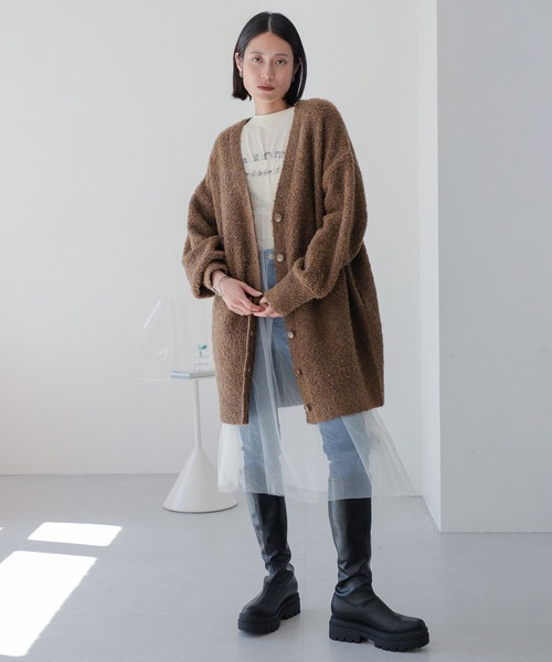 LOWRYS FARM（ローリーズファーム）の「２ＷＡＹチュールスカート　965157（スカート・レディース・ホワイト/ブラック/ブラウン・FREE）」の4枚目の写真