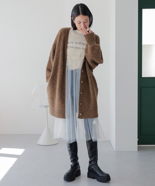 LOWRYS FARM（ローリーズファーム）の「２ＷＡＹチュールスカート　965157（スカート・レディース・ホワイト/ブラック/ブラウン・FREE）」の7枚目の写真