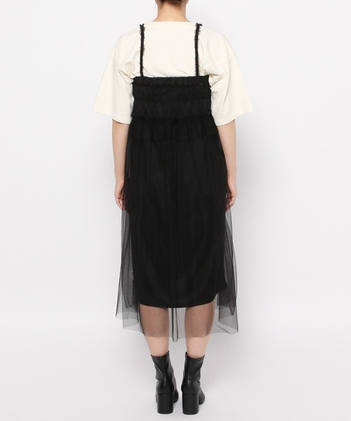 LOWRYS FARM（ローリーズファーム）の「２ＷＡＹチュールスカート　965157（スカート・レディース・ホワイト/ブラック/ブラウン・FREE）」の12枚目の写真