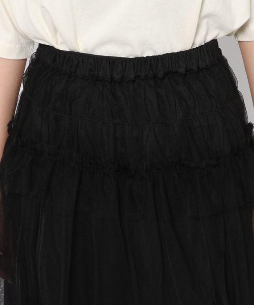 LOWRYS FARM（ローリーズファーム）の「２ＷＡＹチュールスカート　965157（スカート・レディース・ホワイト/ブラック/ブラウン・FREE）」の18枚目の写真