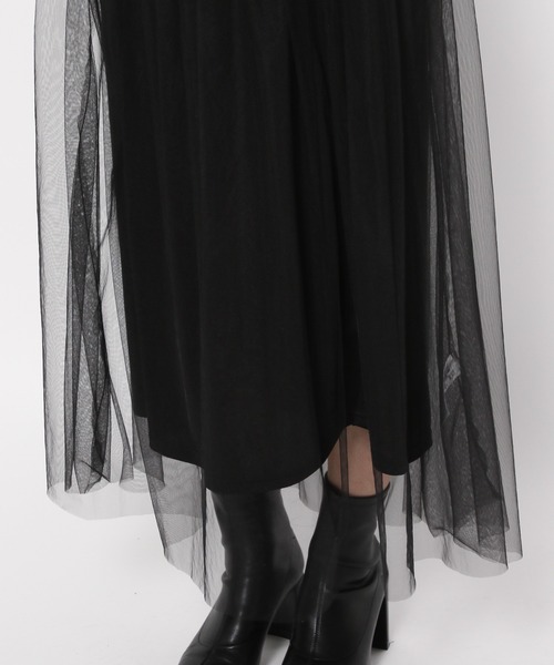 LOWRYS FARM（ローリーズファーム）の「２ＷＡＹチュールスカート　965157（スカート・レディース・ホワイト/ブラック/ブラウン・FREE）」の16枚目の写真