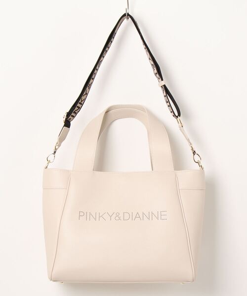 PINKY&DIANNE（ピンキーアンドダイアン）の「PINKY&DIANNE(ピンキー＆ダイアン)　モデレイト　トートバッグ（トートバッグ・レディース・ブラック/ピンク/アイボリー/グレー・FREE）」の12枚目の写真