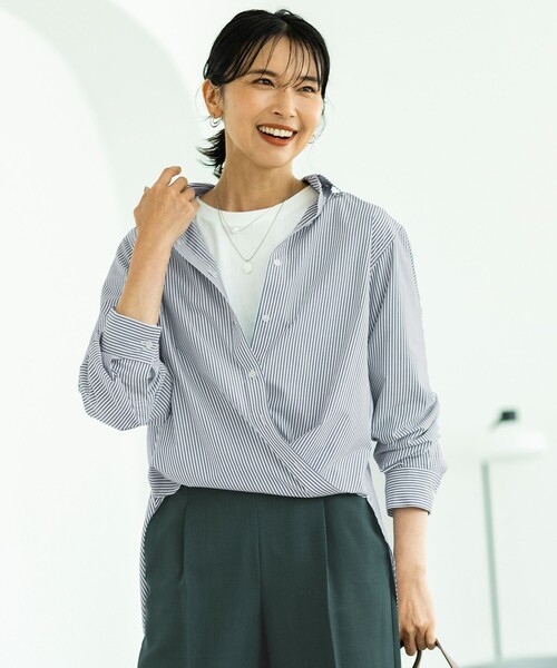 ANY(エニィ)の「ロングスリーブ テールTシャツ(Tシャツ/カットソー・レディース・アイボリー系1/アイボリー系・2/3)」の8枚目の写真
