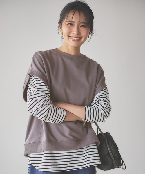 ANY(エニィ)の「ロングスリーブ テールTシャツ(Tシャツ/カットソー・レディース・アイボリー系1/アイボリー系・2/3)」の19枚目の写真