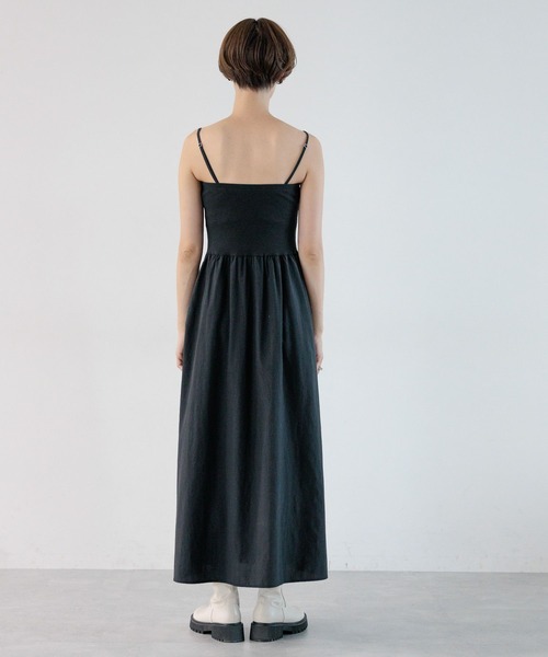 LEPSIM(レプシィム)の「ジッププルオーバー*キャミセットワンピース 964569(ワンピース・レディース・グリーン/オフホワイト/ブラック・FREE)」の9枚目の写真