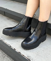 INGNI | プラットフォームサイドゴアブーツ(ブーツ)