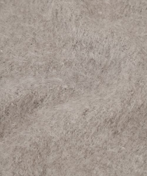 mysty woman（ミスティウーマン）の「ブークレ無地ストール 961439（ストール/ショール・レディース・チャコールグレー/パープル/アイボリー・FREE）」の9枚目の写真