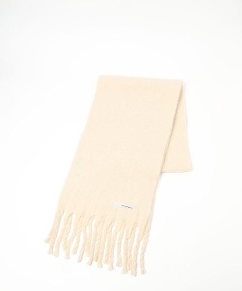 mysty woman（ミスティウーマン）の「ブークレ無地ストール 961439（ストール/ショール・レディース・チャコールグレー/パープル/アイボリー・FREE）」の4枚目の写真