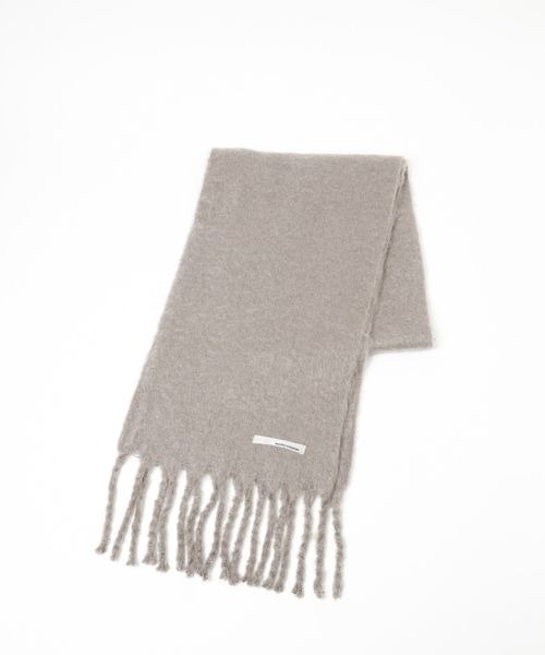 mysty woman（ミスティウーマン）の「ブークレ無地ストール 961439（ストール/ショール・レディース・チャコールグレー/パープル/アイボリー・FREE）」の5枚目の写真