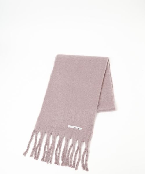 mysty woman（ミスティウーマン）の「ブークレ無地ストール 961439（ストール/ショール・レディース・チャコールグレー/パープル/アイボリー・FREE）」の6枚目の写真