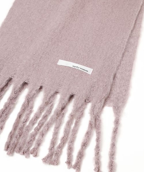 mysty woman（ミスティウーマン）の「ブークレ無地ストール 961439（ストール/ショール・レディース・チャコールグレー/パープル/アイボリー・FREE）」の10枚目の写真