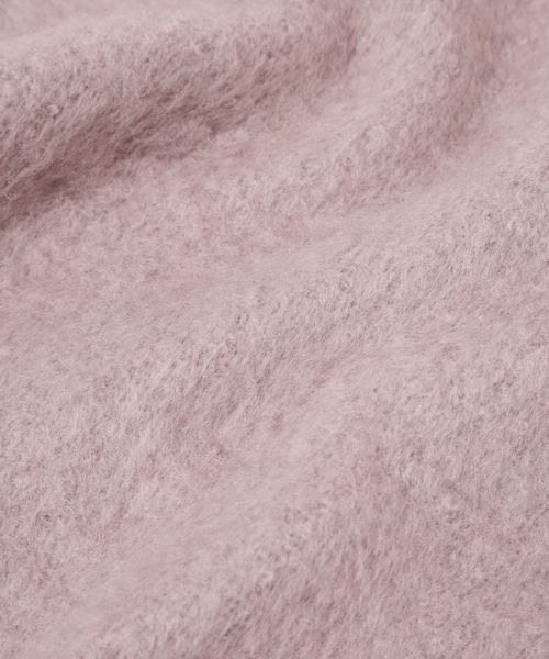 mysty woman（ミスティウーマン）の「ブークレ無地ストール 961439（ストール/ショール・レディース・チャコールグレー/パープル/アイボリー・FREE）」の11枚目の写真