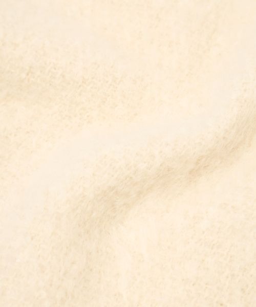 mysty woman（ミスティウーマン）の「ブークレ無地ストール 961439（ストール/ショール・レディース・チャコールグレー/パープル/アイボリー・FREE）」の13枚目の写真