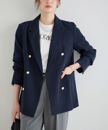 ダブルジャケット」に該当するジャケット/アウター（ブルー
