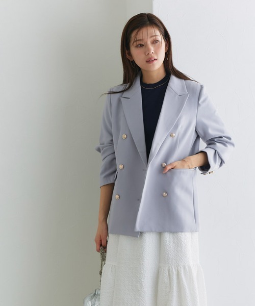 Pierrot（ピエロ）の「ダブルボタンテーラードジャケット（テーラード