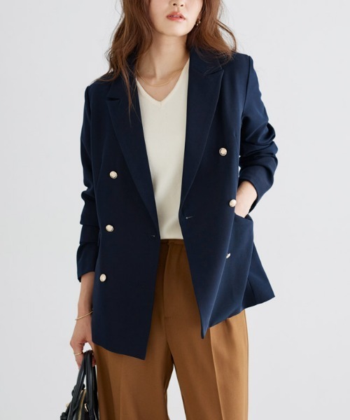 ダブルボタンテーラードジャケット（テーラードジャケット）｜Pierrot
