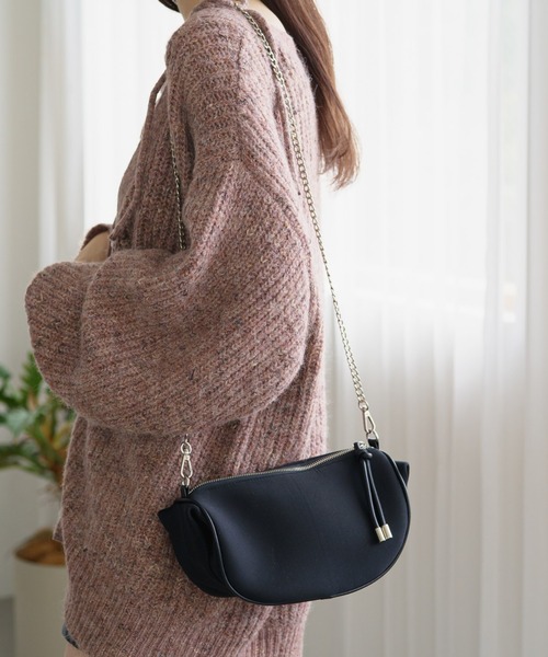 Kastane(カスタネ)の「【2023AWアイテム】ハーフムーンBAG(ハンドバッグ・レディース・アイボリー/ブラック・FREE)」の11枚目の写真