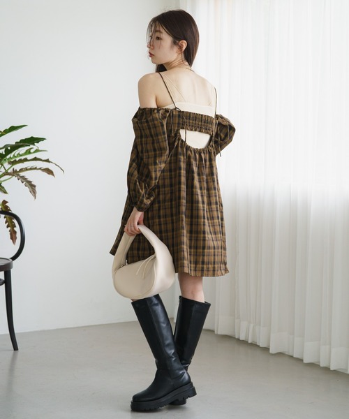 Kastane(カスタネ)の「【2023AWアイテム】ハーフムーンBAG(ハンドバッグ・レディース・アイボリー/ブラック・FREE)」の8枚目の写真