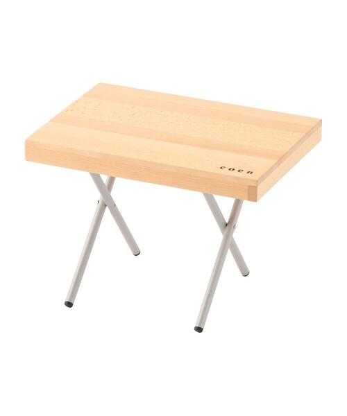 coen(コーエン)の「コンパクトピクニックテーブル(アウトドアグッズ・メンズ・ナチュラル・FREE)」の2枚目の写真