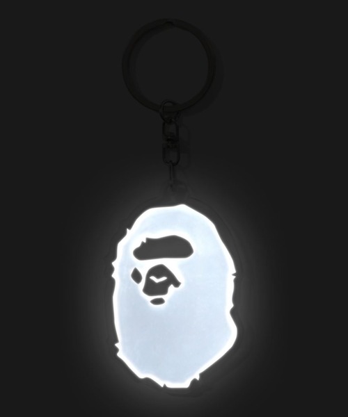 A BATHING APE（アベイシングエイプ）の「APE HEAD REFLECTIVE KEYCHAIN M（キーホルダー・メンズ・ブルー/ブラック/ホワイト/グリーン・FREE）」の6枚目の写真