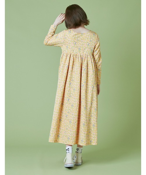 Little sunny bite(リトルサニーバイト)の「《Little sunny bite》Original floral long dress(ワンピース・レディース・イエロー・MEDIUM/SMALL)」の3枚目の写真