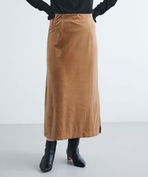 ベロアサイドスリットスカート