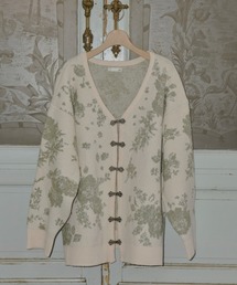 idem（イデム）の「【 新色追加 / 4色展開 】flower china cardigan/花柄ジャガードカーディガン（カーディガン/ボレロ）」