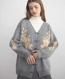 idem（イデム）の「【 新色追加 / 4色展開 】flower china cardigan/花柄ジャガードカーディガン（カーディガン/ボレロ）」